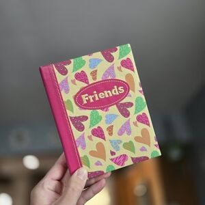 Friends Heart Y2K 4x6 Brag Book Photo Picture Album